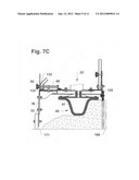 Hand-operated concrete curb forming machine diagram and image