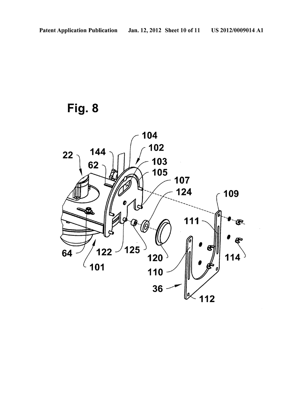 Hand-operated concrete curb forming machine - diagram, schematic, and image 11