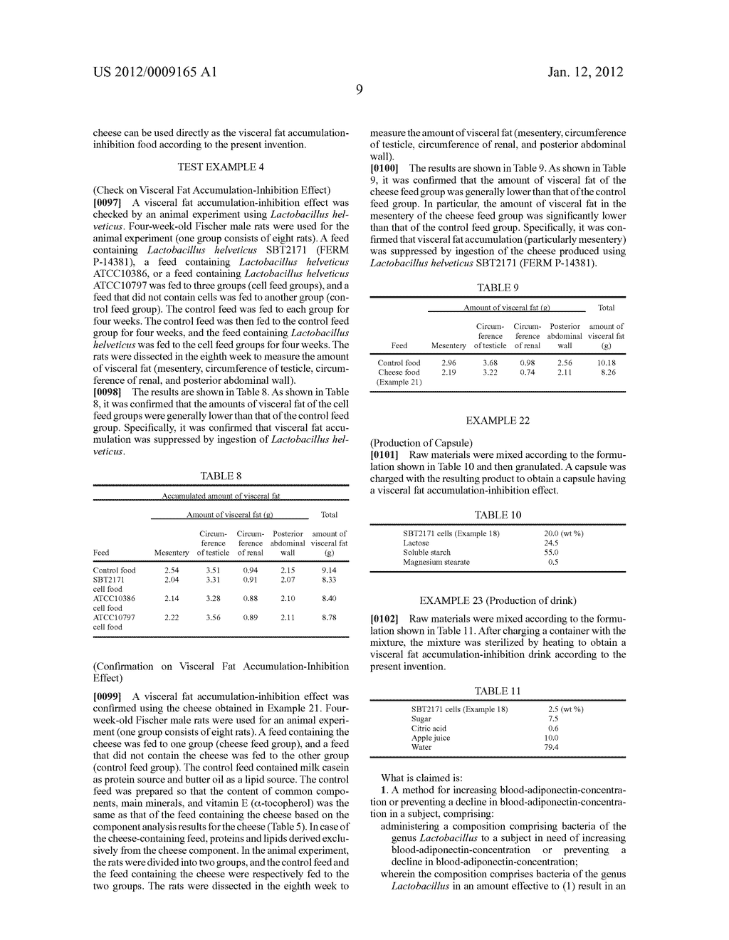 BLOOD-ADIPONECTIN-CONCENTRATION INCREASE-ACCELERATOR AND/OR     DECREASE-INHIBITOR THEREOF AND VISCERAL FAT ACCUMULATION INHIBITOR - diagram, schematic, and image 10