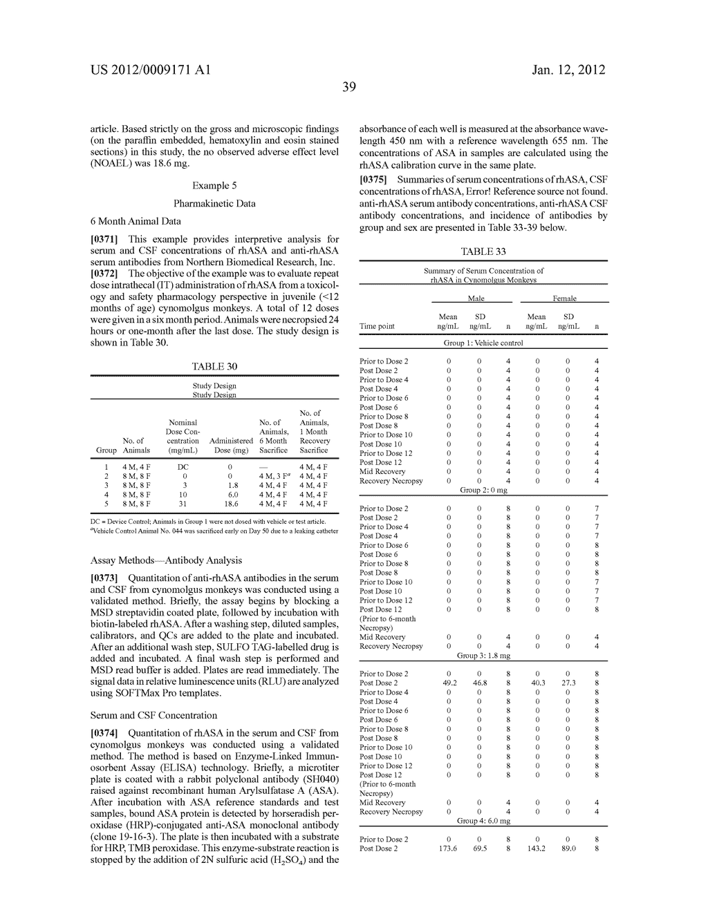 METHODS AND COMPOSITIONS FOR CNS DELIVERY OF ARYLSULFATASE A - diagram, schematic, and image 82