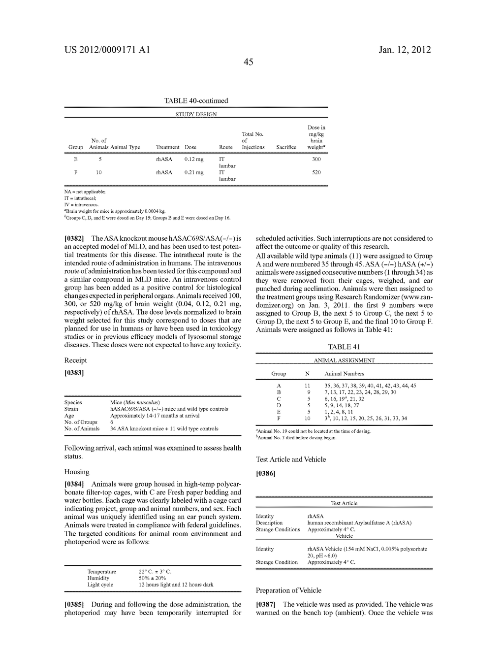 METHODS AND COMPOSITIONS FOR CNS DELIVERY OF ARYLSULFATASE A - diagram, schematic, and image 88