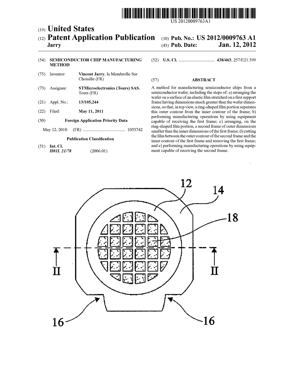 SEMICONDUCTOR CHIP MANUFACTURING METHOD - diagram, schematic, and image 01