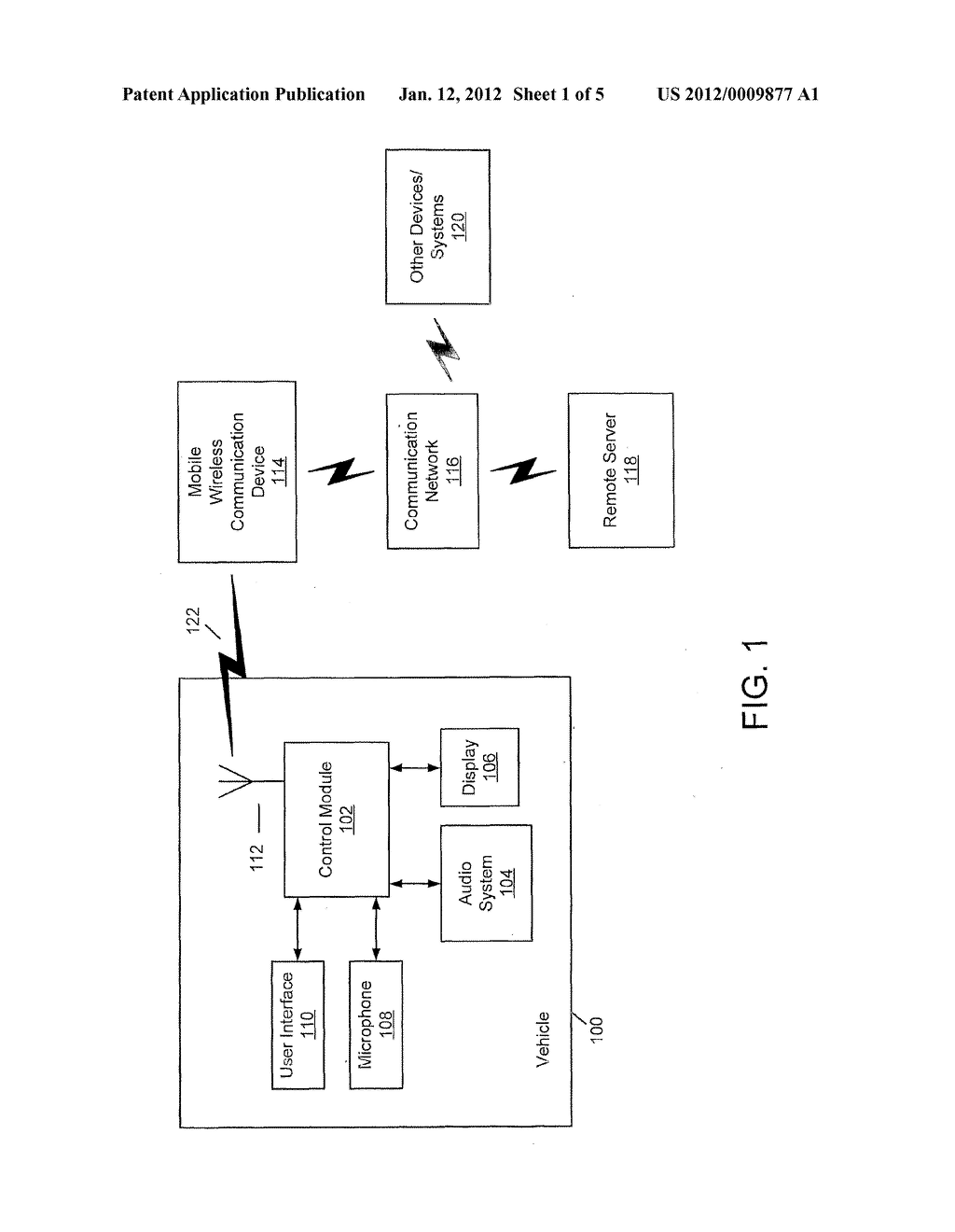 SYSTEM AND METHOD FOR CONFIGURING A WIRELESS COMMUNICATION SYSTEM IN A     VEHICLE - diagram, schematic, and image 02