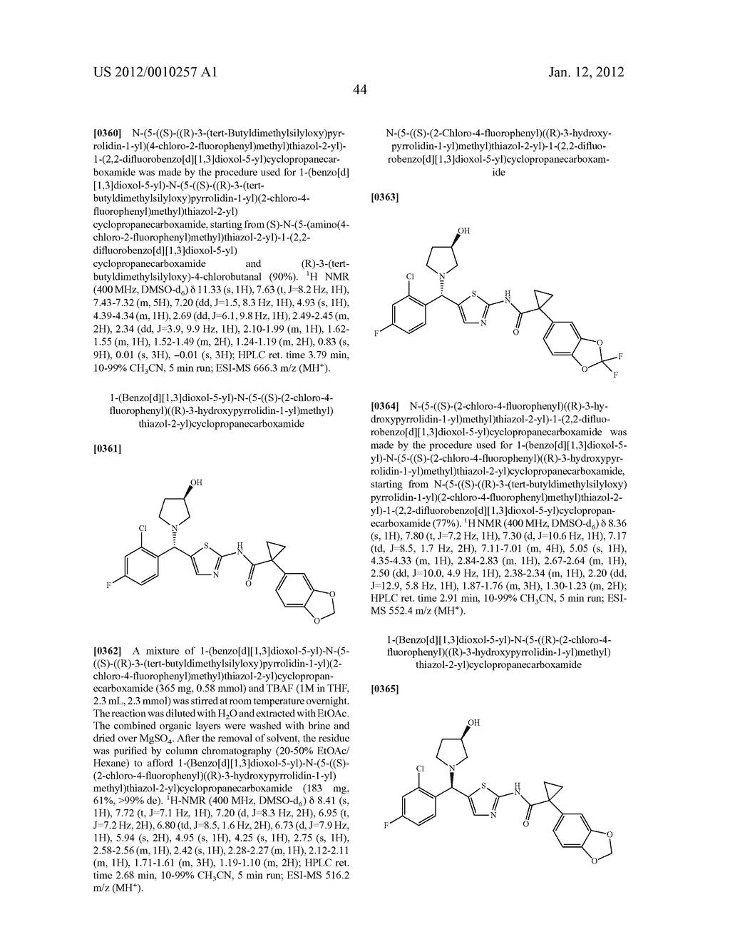 MODULATORS OF CYSTIC FIBROSIS TRANSMEMBRANE CONDUCTANCE REGULATOR - diagram, schematic, and image 45