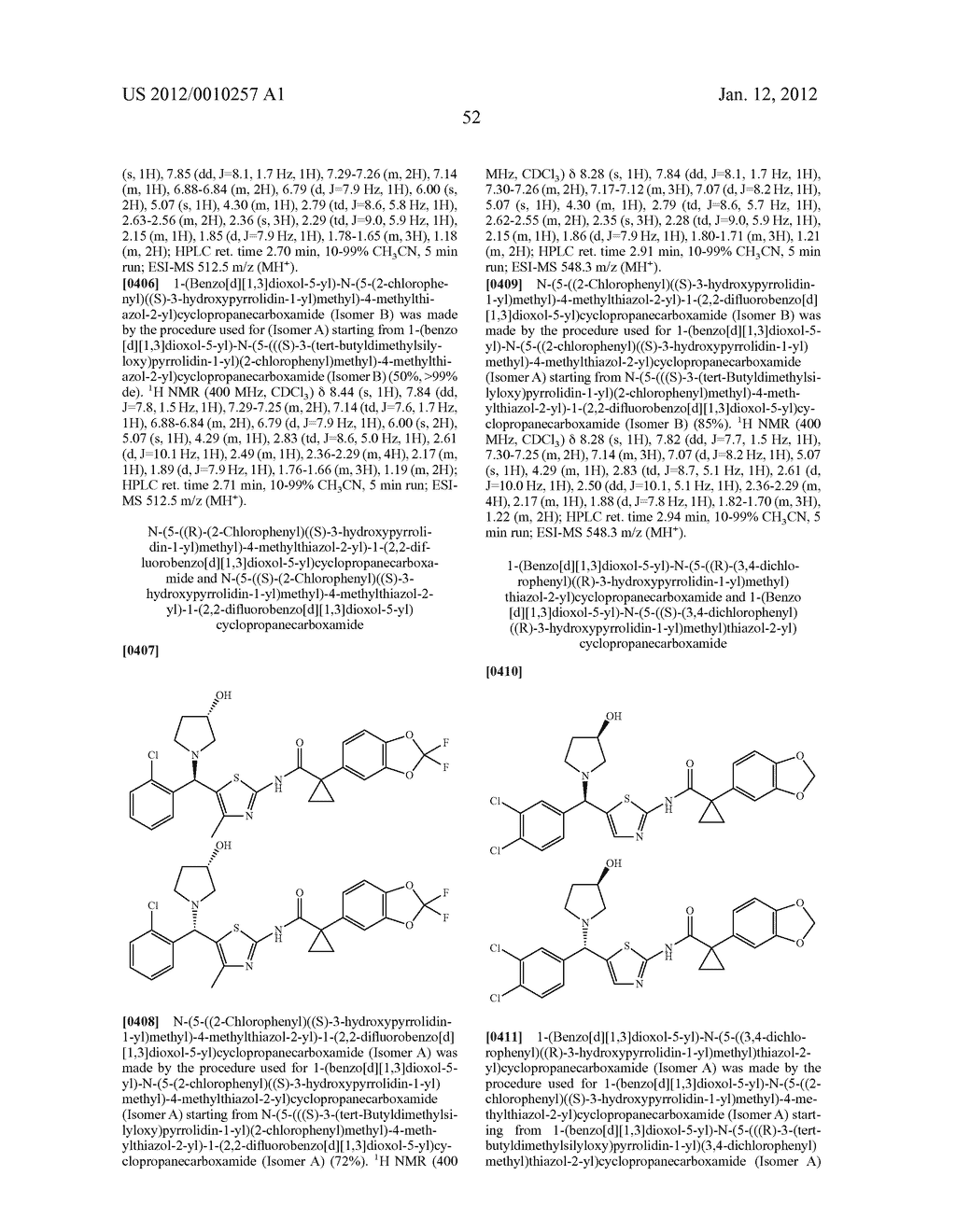 MODULATORS OF CYSTIC FIBROSIS TRANSMEMBRANE CONDUCTANCE REGULATOR - diagram, schematic, and image 53