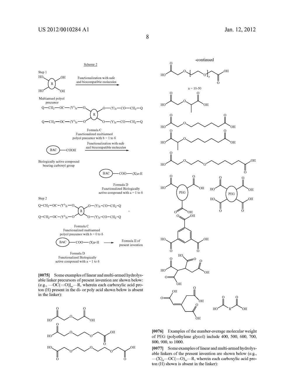 CONTROLLED RELEASE OF BIOLOGICALLY ACTIVE COMPOUNDS FROM MULTI-ARMED     OLIGOMERS - diagram, schematic, and image 09