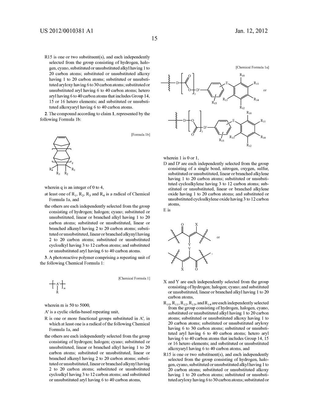 COMPOUND HAVING PHOTOREACTIVE FUNCTIONAL GROUP, PHOTOREACTIVE POLYMER, AND     ALIGNMENT FILM COMPRISING THE SAME - diagram, schematic, and image 19