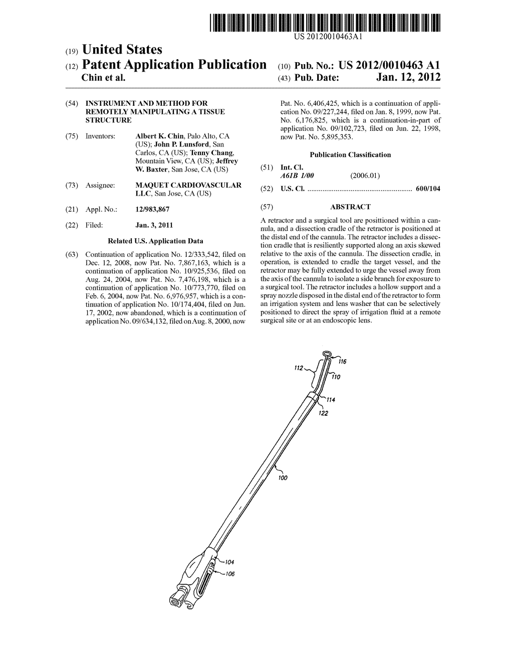 INSTRUMENT AND METHOD FOR REMOTELY MANIPULATING A TISSUE STRUCTURE - diagram, schematic, and image 01