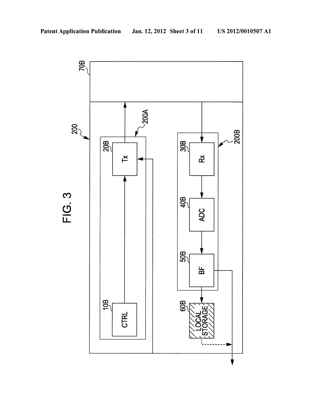 ULTRASOUND TRANSDUCER ARCHITECTURE HAVING NON-TRANSITORY LOCAL MEMORY     STORAGE MEDIUM FOR STORING 2D AND OR 3D/4D IMAGE DATA - diagram, schematic, and image 04