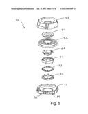 ACCESS DEVICE WITH TWIST LOCKING REMOVABLE CAP diagram and image