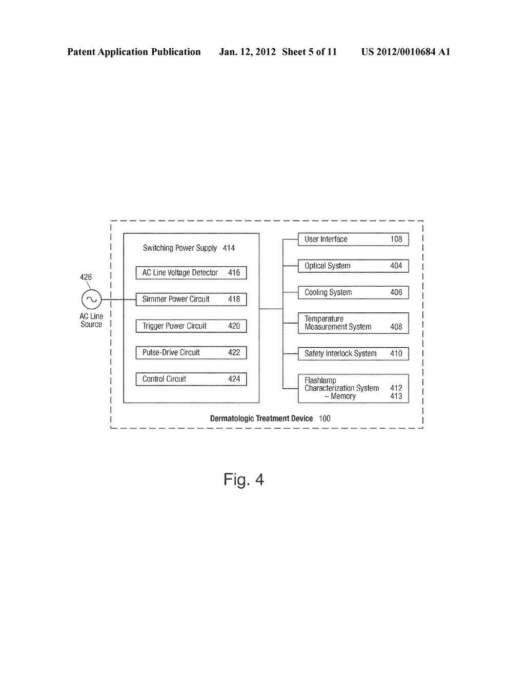 POWER SUPPLY FOR LIGHT-BASED DERMATOLOGIC TREATMENT DEVICE - diagram, schematic, and image 06