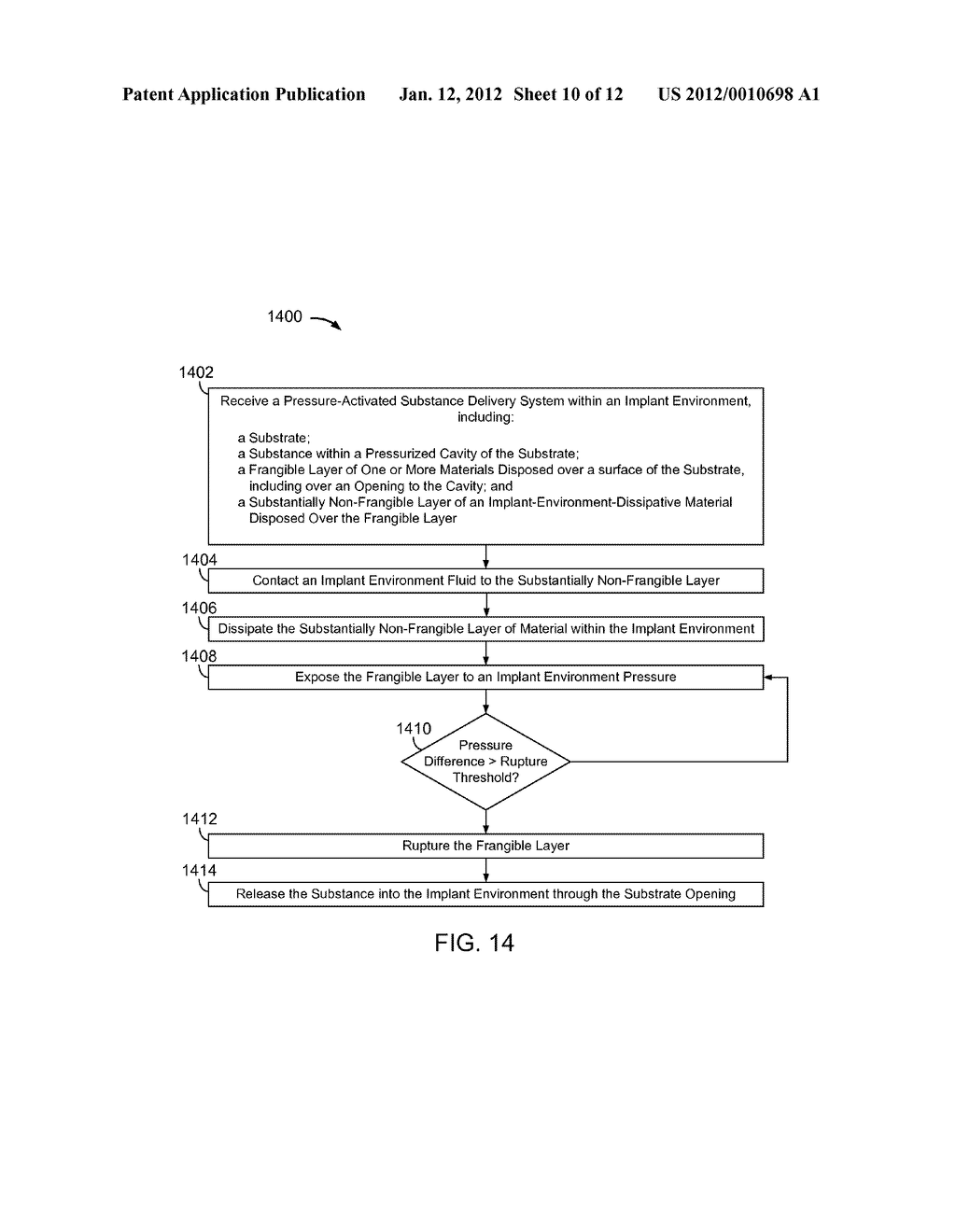 Implantable Pressure-Actuated Drug Delivery Systems and Methods of     Manufacture and Use - diagram, schematic, and image 11