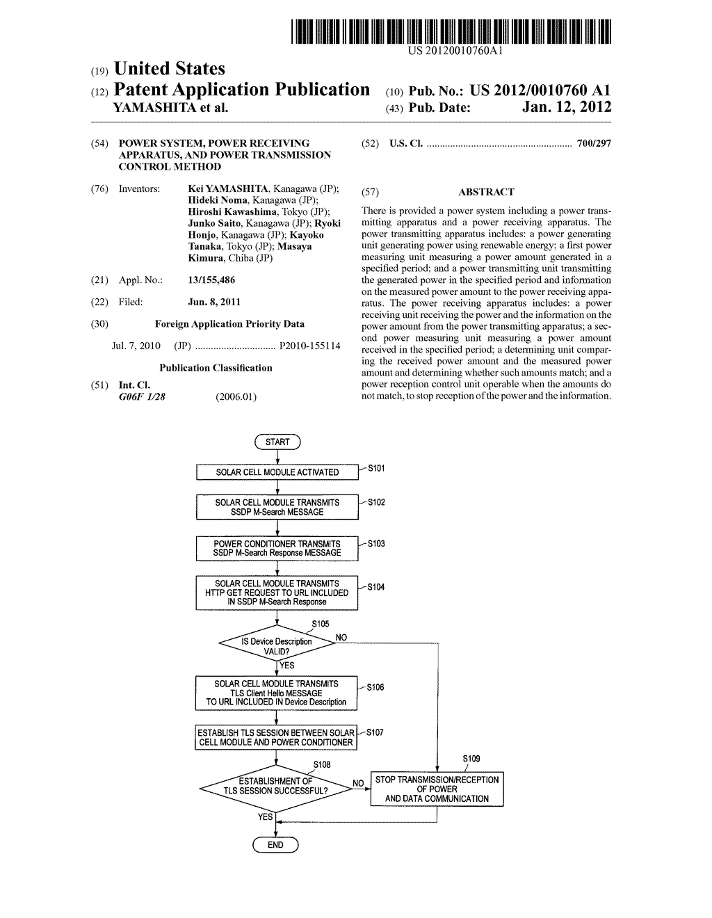 POWER SYSTEM, POWER RECEIVING APPARATUS, AND POWER TRANSMISSION CONTROL     METHOD - diagram, schematic, and image 01