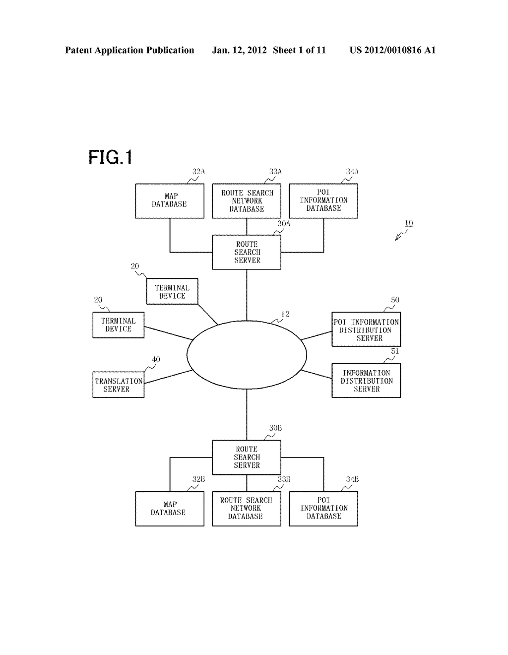 NAVIGATION SYSTEM, ROUTE SEARCH SERVER, ROUTE SEARCH AGENT SERVER, AND     NAVIGATION METHOD - diagram, schematic, and image 02