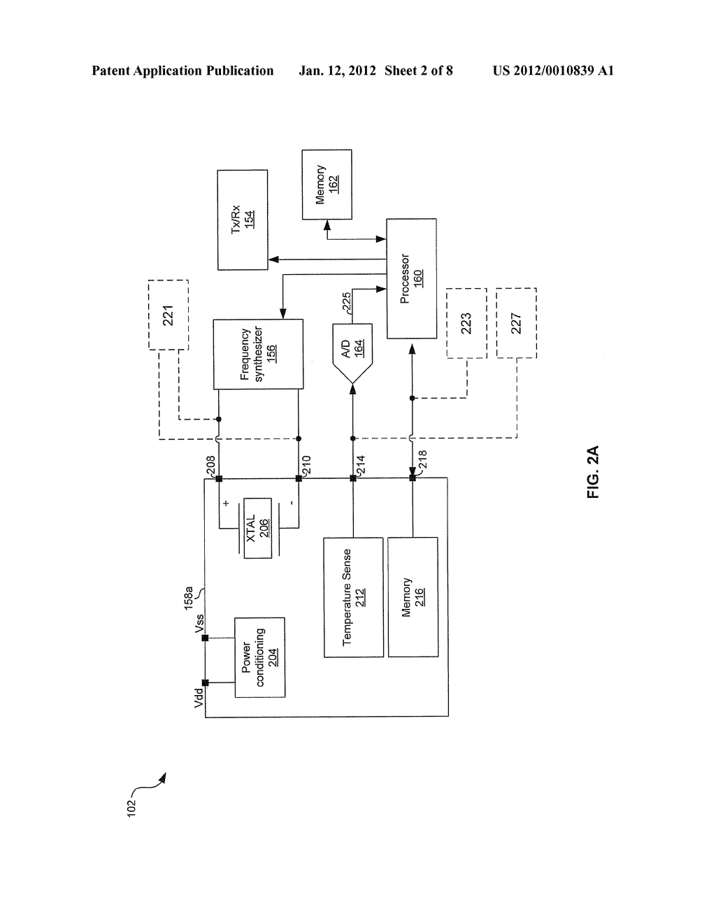 METHOD AND SYSTEM FOR SIGNAL GENERATION VIA A TEMPERATURE SENSING CRYSTAL     INTEGRATED CIRCUIT - diagram, schematic, and image 03