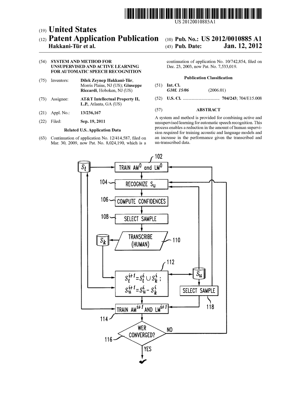 System and Method for Unsupervised and Active Learning for Automatic     Speech Recognition - diagram, schematic, and image 01