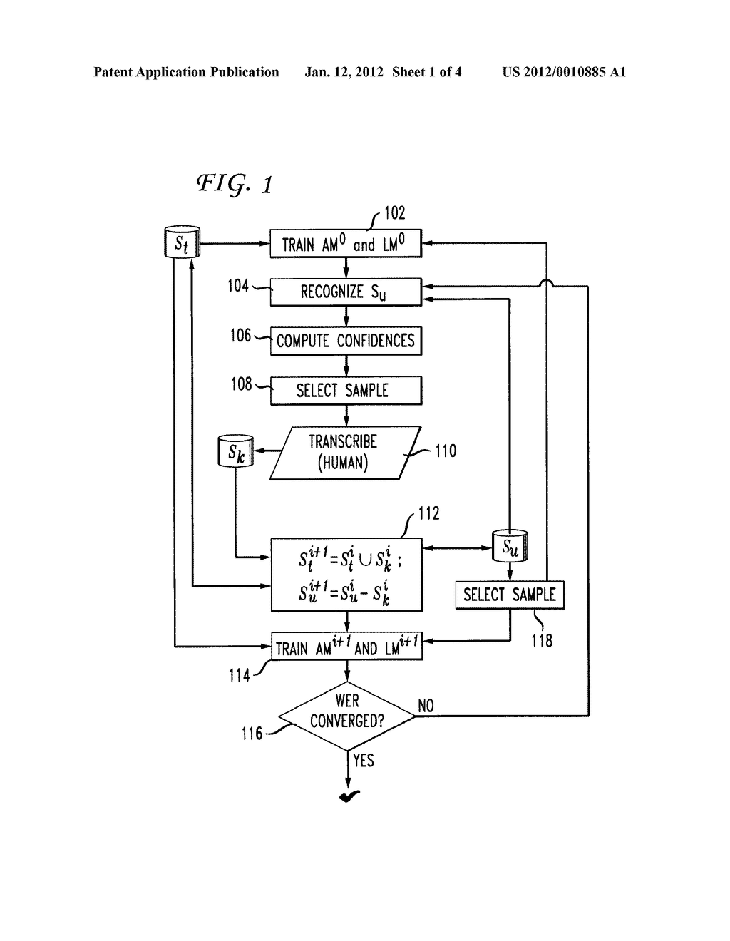 System and Method for Unsupervised and Active Learning for Automatic     Speech Recognition - diagram, schematic, and image 02
