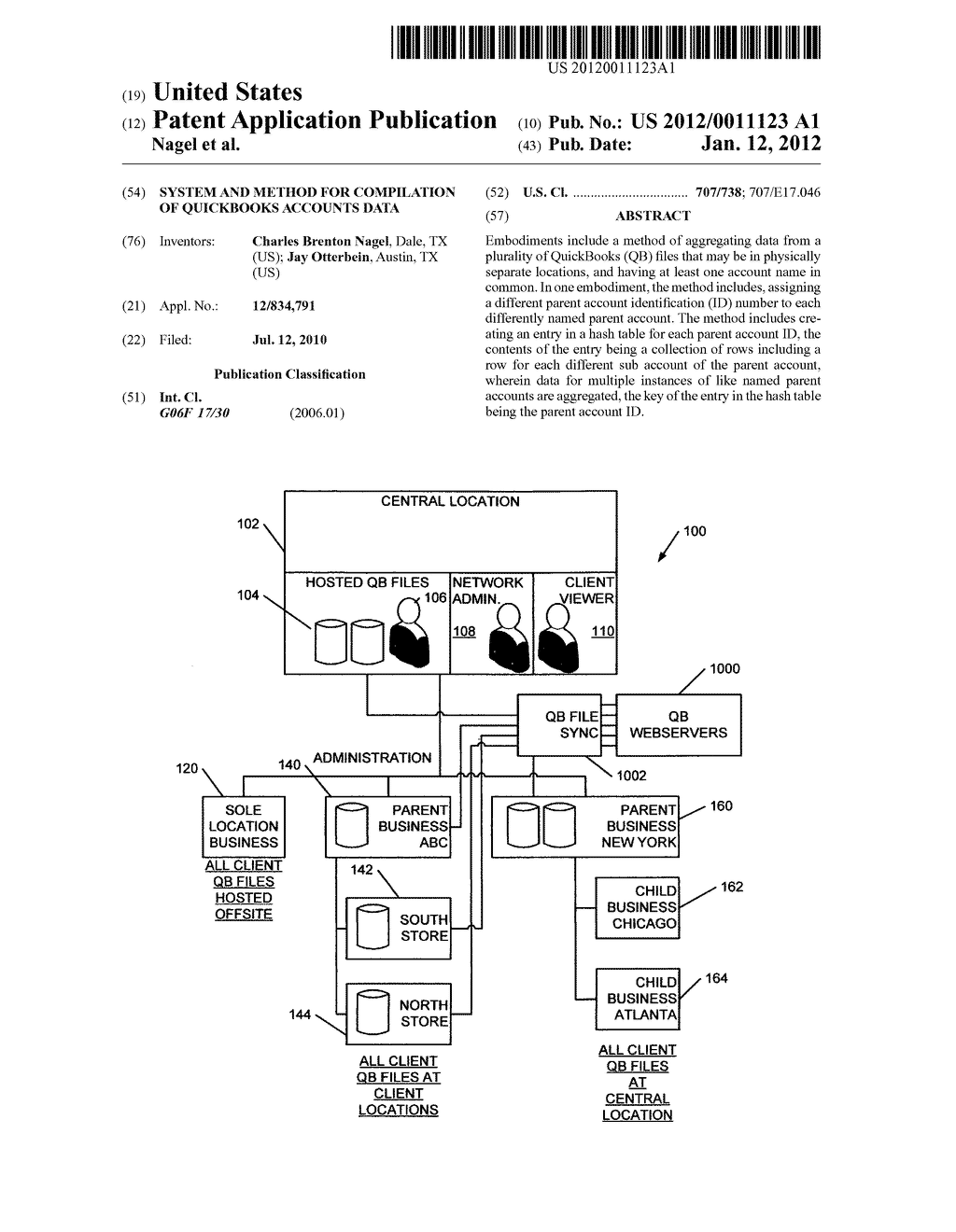 SYSTEM AND METHOD FOR COMPILATION OF QUICKBOOKS ACCOUNTS DATA - diagram, schematic, and image 01
