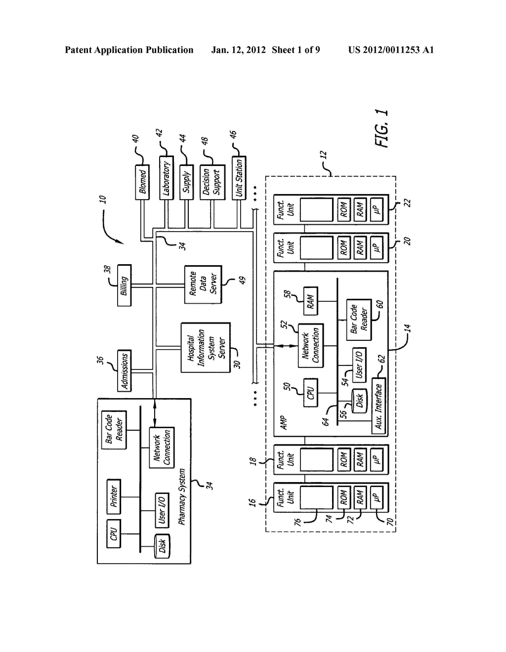 SYSTEM AND METHOD FOR NETWORK MONITORING OF MULTIPLE MEDICAL DEVICES - diagram, schematic, and image 02