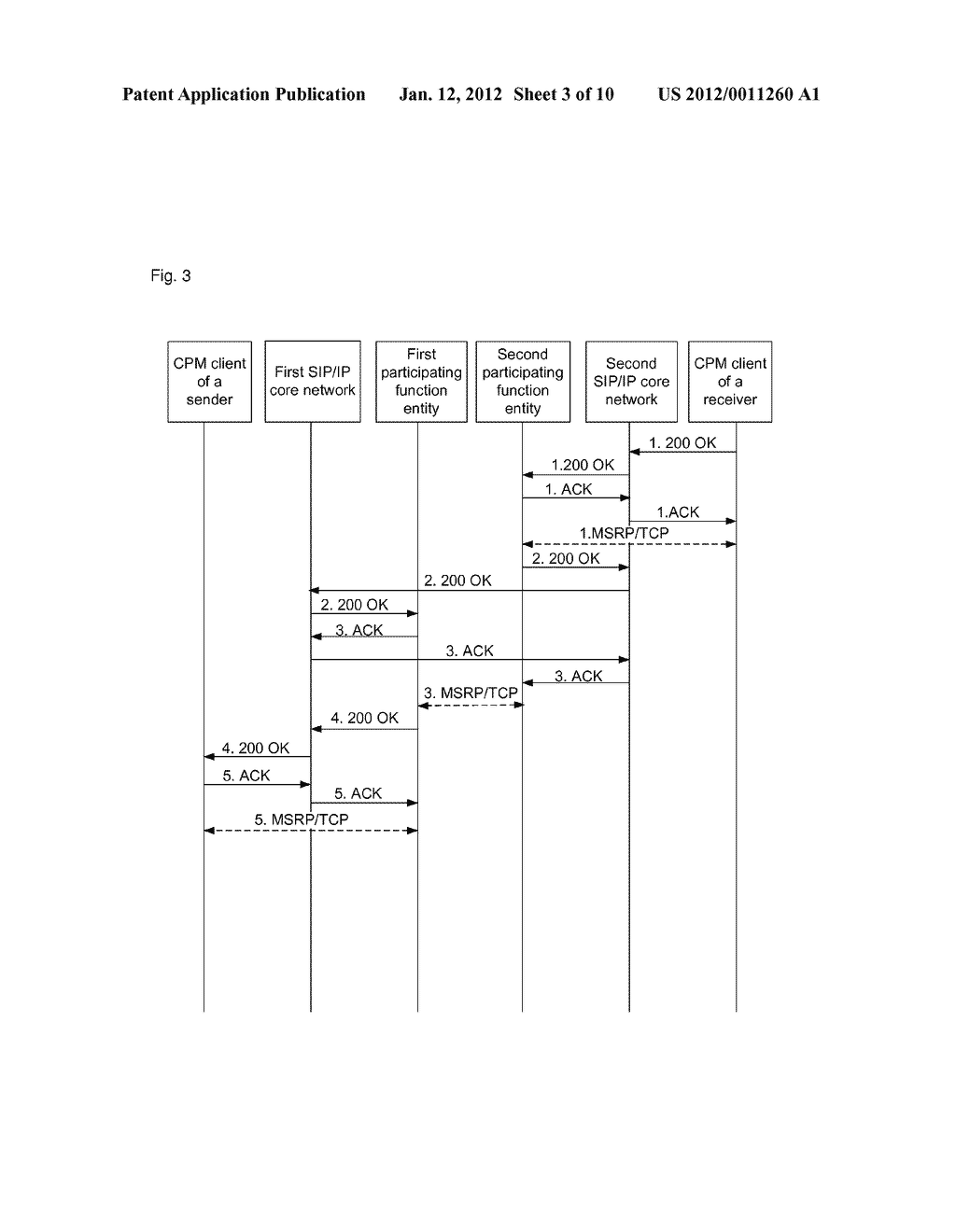 Method and system for transmitting large message mode converged IP     messaging - diagram, schematic, and image 04