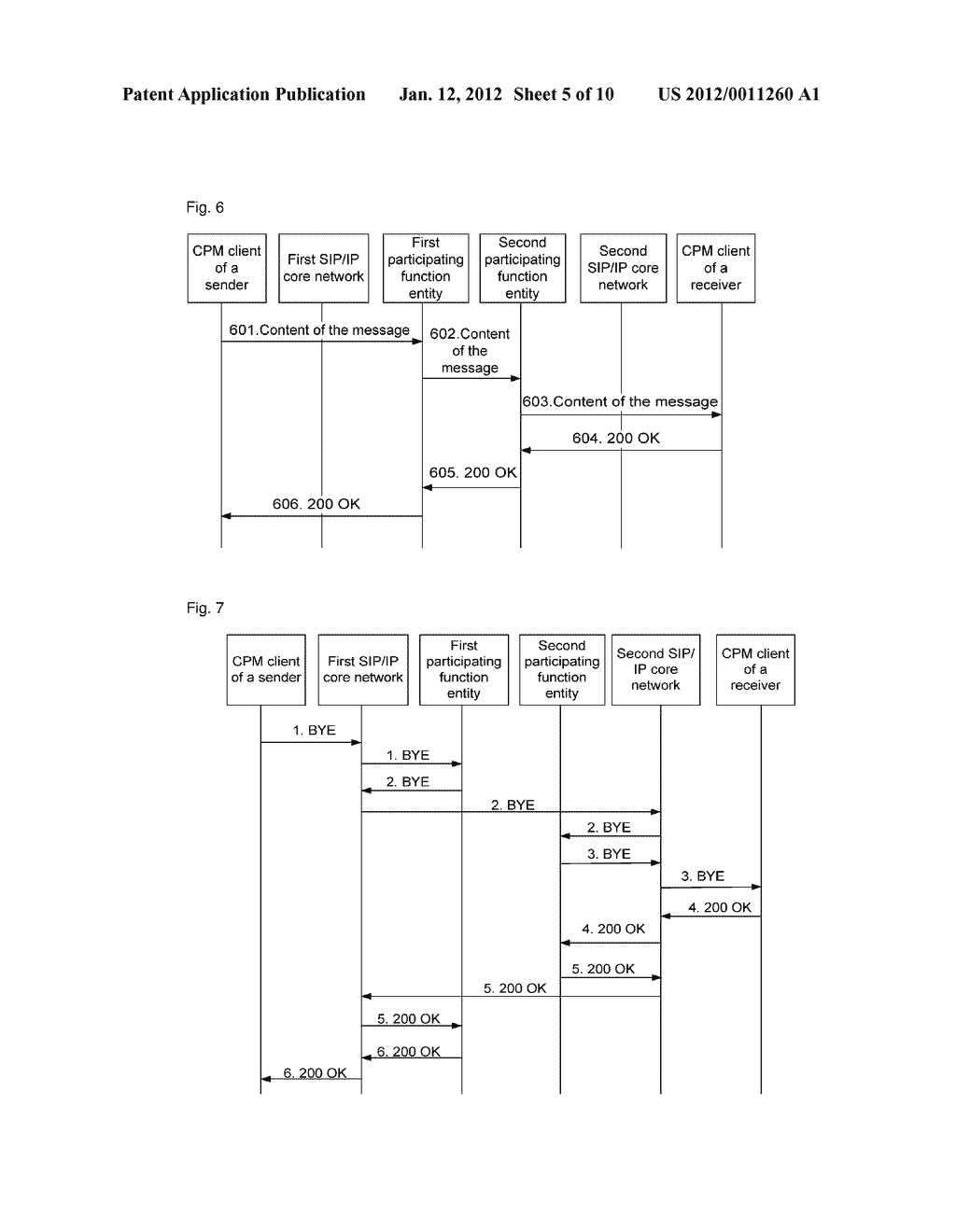 Method and system for transmitting large message mode converged IP     messaging - diagram, schematic, and image 06