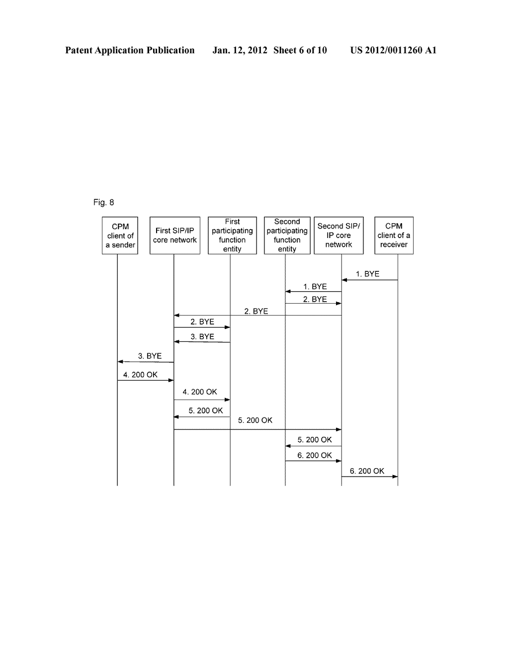 Method and system for transmitting large message mode converged IP     messaging - diagram, schematic, and image 07