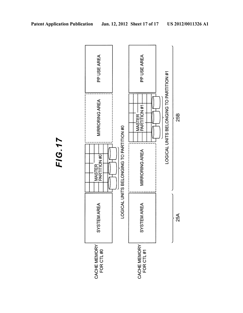 STORAGE SYSTEM AND METHOD FOR CHANGING CONFIGURATION OF CACHE MEMORY FOR     STORAGE SYSTEM - diagram, schematic, and image 18