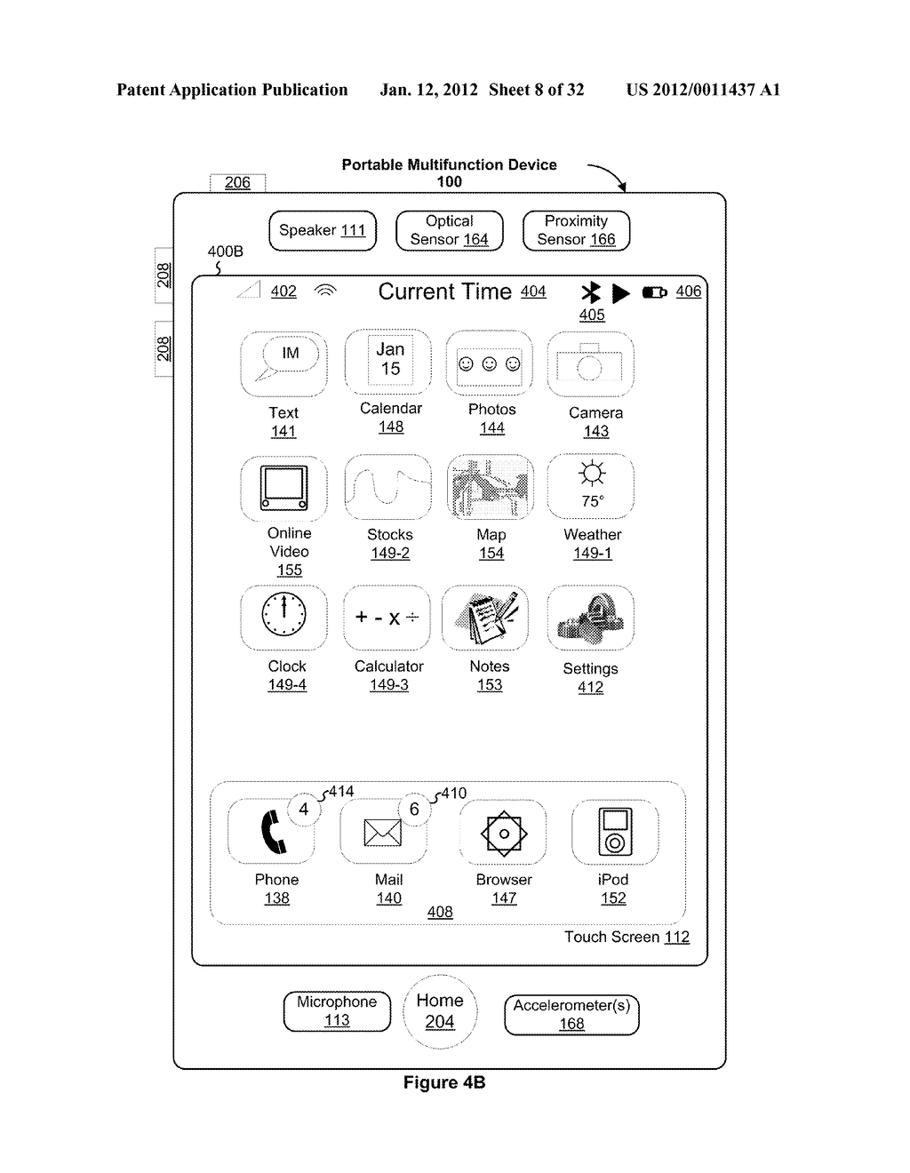 Device, Method, and Graphical User Interface for User Interface Screen     Navigation - diagram, schematic, and image 09