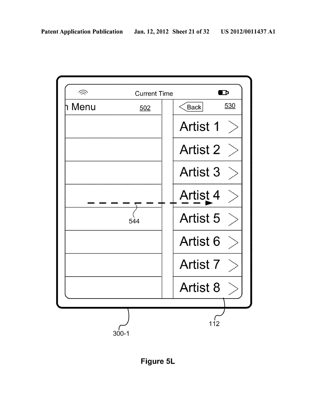 Device, Method, and Graphical User Interface for User Interface Screen     Navigation - diagram, schematic, and image 22