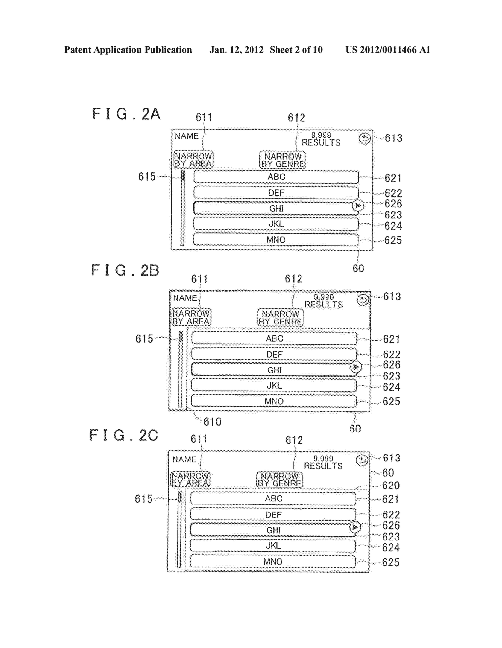 LIST DISPLAY DEVICE, METHOD AND PROGRAM - diagram, schematic, and image 03