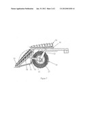 MOVABLE MOUNTING ASSEMBLY FOR THE GATHERING ROLLS OF A HARVESTER diagram and image