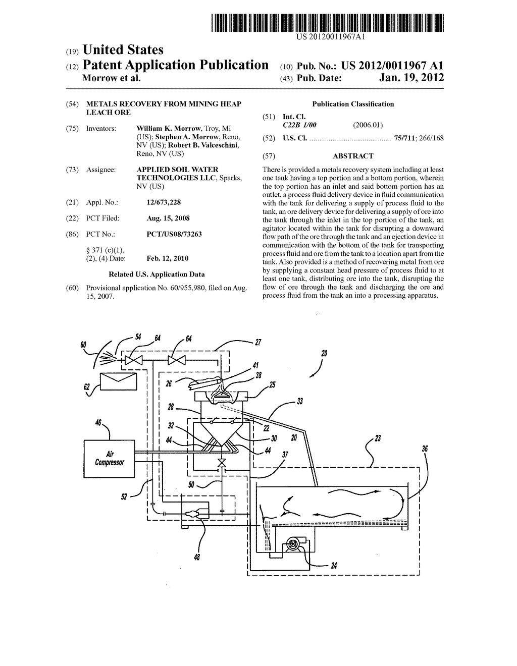 METALS RECOVERY FROM MINING HEAP LEACH ORE - diagram, schematic, and image 01