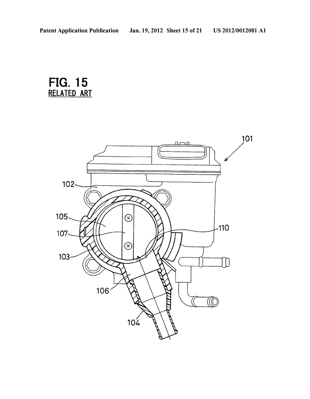 Air intake apparatus for internal combustion engine - diagram, schematic, and image 16