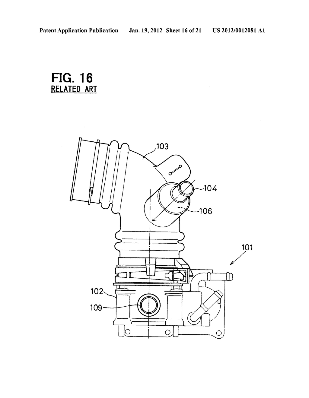 Air intake apparatus for internal combustion engine - diagram, schematic, and image 17