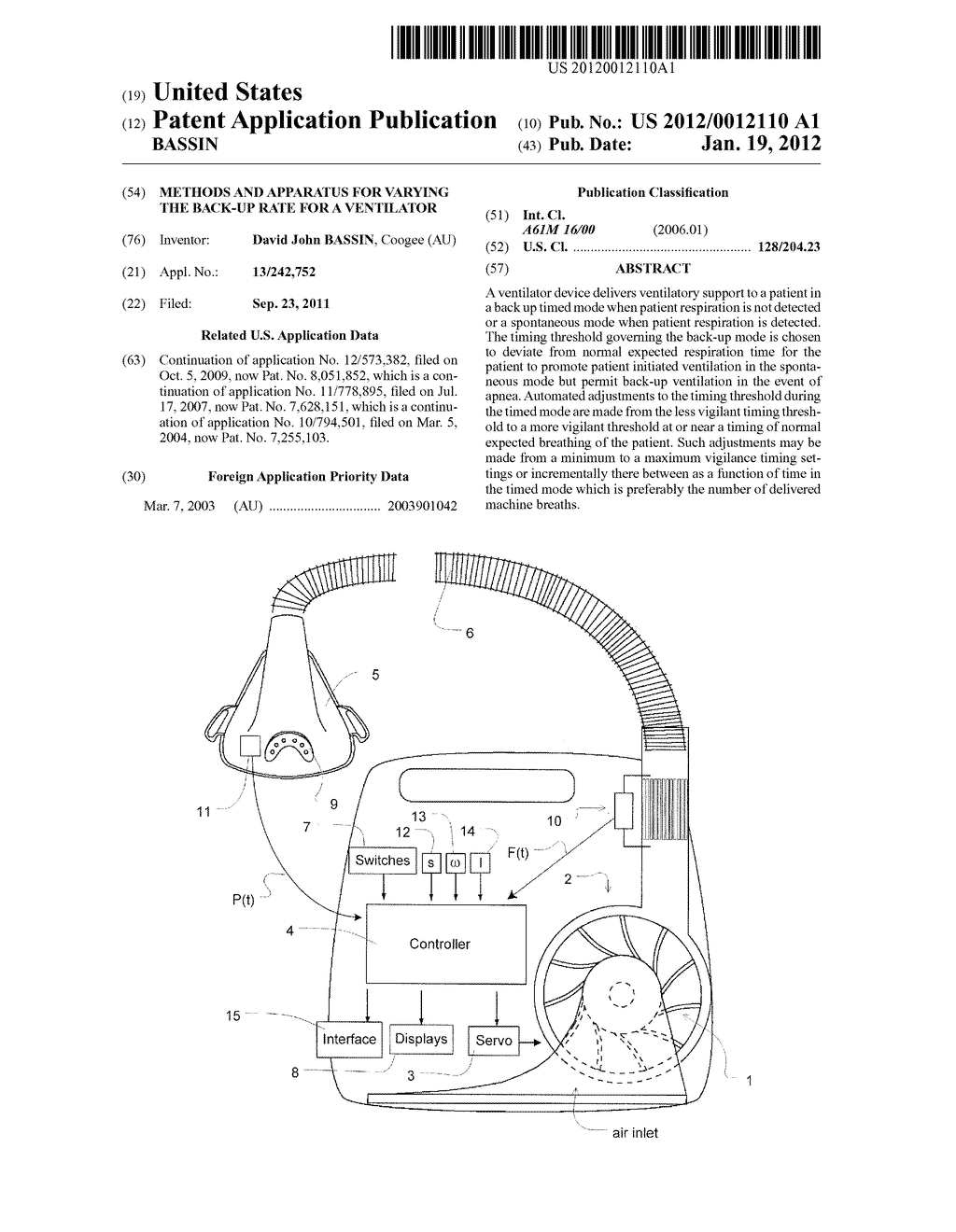 METHODS AND APPARATUS FOR VARYING THE BACK-UP RATE FOR A VENTILATOR - diagram, schematic, and image 01