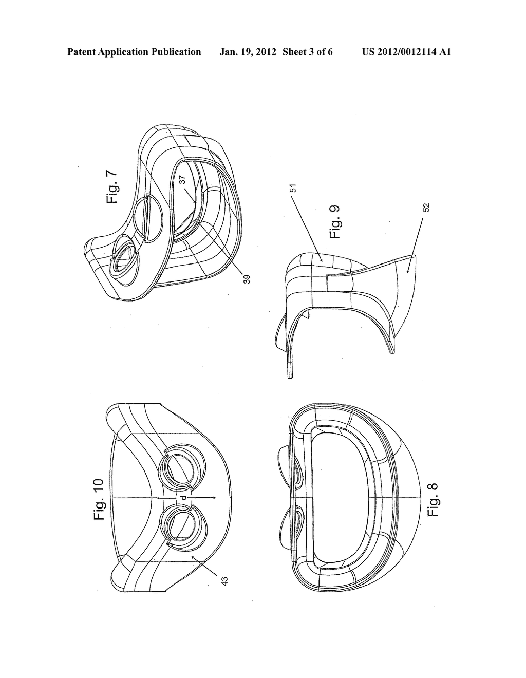 HYBRID VENTILATION MASK WITH NASAL INTERFACE AND METHOD FOR CONFIGURING     SUCH A MASK - diagram, schematic, and image 04