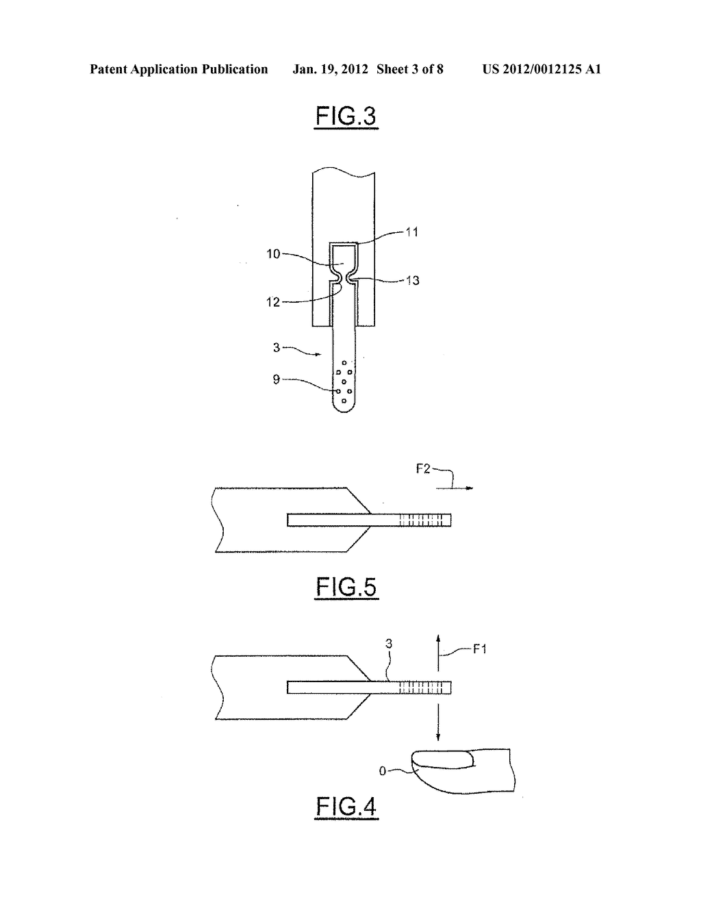 DEVICE FOR APPLYING A TREATMENT PRODUCT TO A SURFACE TO BE TREATED, USE OF     SUCH A DEVICE FOR THE TREATMENT OF A TOENAIL OR FINGERNAIL AND     CORRESPONDING TREATMENT KIT - diagram, schematic, and image 04