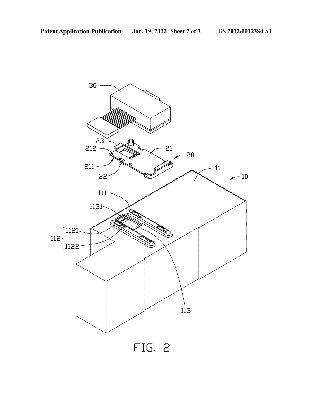 MOUNTING DEVICE FOR ELECTRONIC COMPONENT AND ELECTRONIC APPARATUS USING     THE SAME - diagram, schematic, and image 03