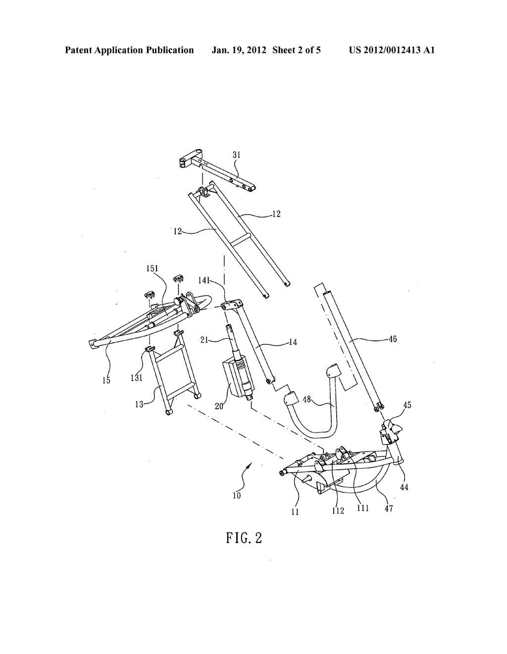 Light-duty vehicle with adjustable wheelbase - diagram, schematic, and image 03