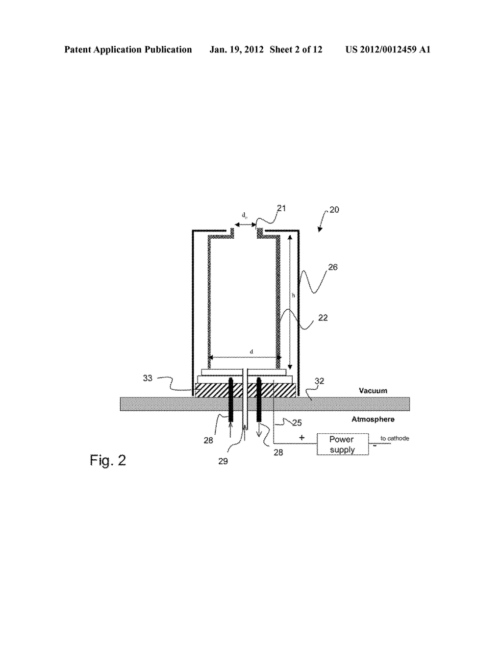 INTEGRATED ANODE AND ACTIVATED REACTIVE GAS SOURCE FOR USE IN A MAGNETRON     SPUTTERING DEVICE - diagram, schematic, and image 03