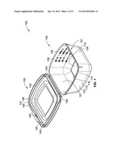 CONTAINER HAVING A PRE-CURVED LID diagram and image