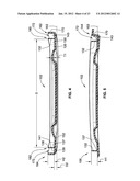 CONTAINER HAVING A PRE-CURVED LID diagram and image