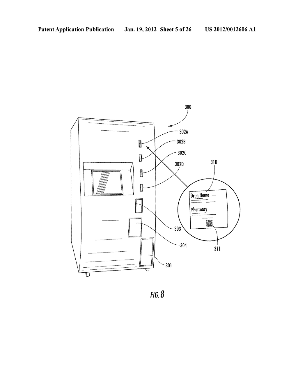 AUTOMATED PHARMACY SYSTEM FOR DISPENSING UNIT DOSES OF PHARMACEUTICALS AND     THE LIKE - diagram, schematic, and image 06