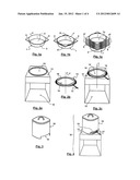 DISPENSER OF DISPOSABLE PLATES FOR FOOD AND RELATED DISPOSABLE PLATE diagram and image