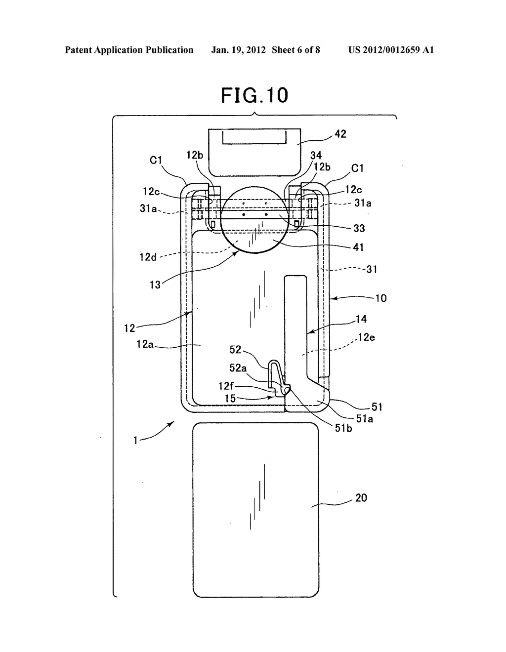 Card key having function of performing radio communication with on-vehicle     device - diagram, schematic, and image 07