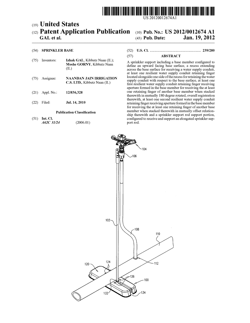 SPRINKLER BASE - diagram, schematic, and image 01