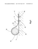 Self-secure mount for tubular object diagram and image