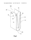 Self-secure mount for tubular object diagram and image