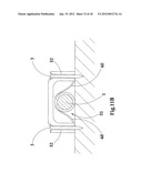 Self-secure mount for tubular object diagram and image