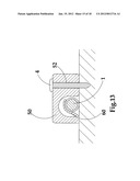 Self-secure mount for tubular object diagram and image